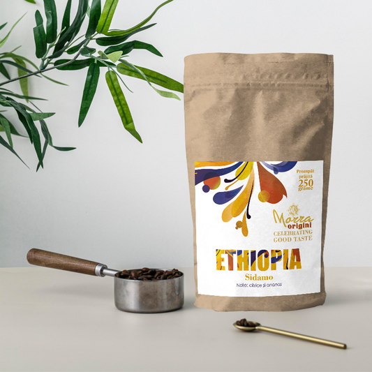 Morra Origini Ethiopia Sidamo, cafea boabe origini,  250g