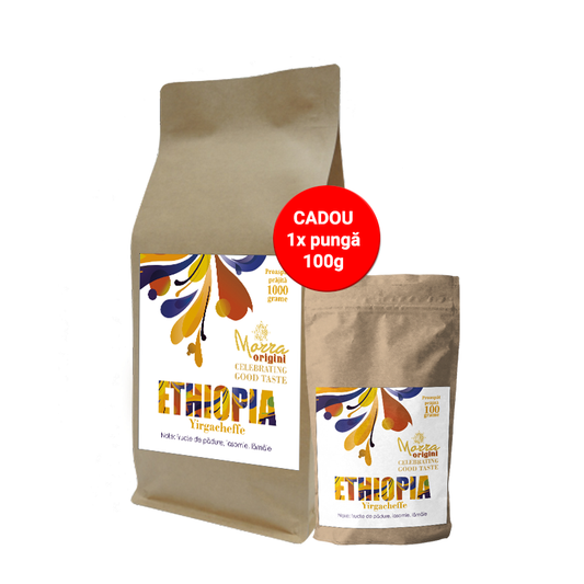 Morra Origini Ethiopia Yirgacheffe + CADOU 100g, cafea boabe origini